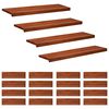 vidaXL Marches d'escalier 20 pi&egrave;ces 100 x 25 x 2 cm Marron