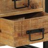 vidaXL Cabinet de chevet Marron 40 x 40 x 59 cm Bois de mangue massif