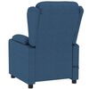 vidaXL Fauteuil de massage Bleu Tissu