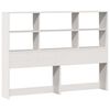 vidaXL Lit bibliothèque sans matelas blanc 140x190 cm bois pin massif