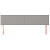 vidaXL Têtes de lit 2 pcs Gris clair 80x5x78/88 cm Tissu