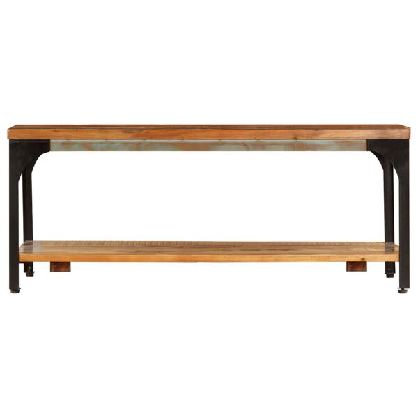 vidaXL Table basse et étagère 100x60x35 cm Bois de récupération solide
