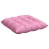vidaXL Coussins de si&egrave;ge 4 pcs Rose 40 x 40 x 6 cm tissu