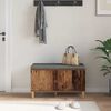vidaXL Banc d'entr&eacute;e avec coussin Bois ancien 60 x 38 x 46 cm