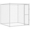 vidaXL Cage pour chien Argent&eacute; 200 x 200 x 200 cm Acier galvanis&eacute;