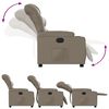 vidaXL Fauteuil inclinable Cappuccino Similicuir