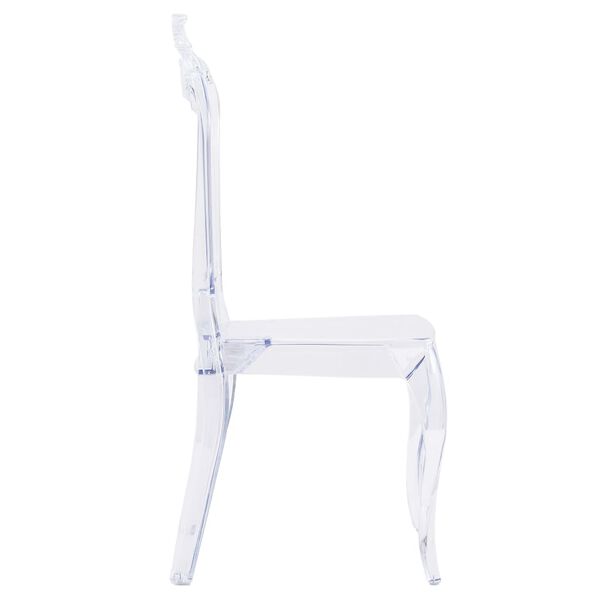 vidaXL Chaises &agrave; manger lot de 6 Polycarbonate transparent