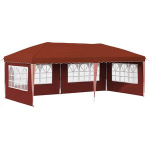 vidaXL Tente de f&ecirc;te pop-up 575 x 289 x 245 cm Terre cuite