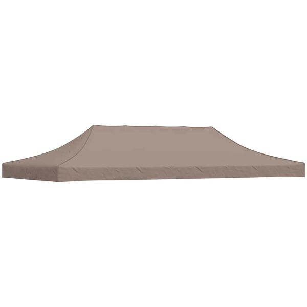 vidaXL Toit de tente de r&eacute;ception 6x3 m Taupe 270 g/m&sup2;