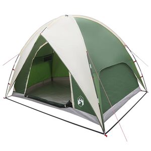 vidaXL Tente de camping avec un abri imperm&eacute;able D&ocirc;me Vert