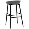 vidaXL Chaises de bar lot de 4 gris