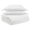 vidaXL Ensemble de Duvet avec oreiller 3 pc Blanc Plume de canard
