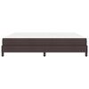 vidaXL Lit &agrave; ressorts avec matelas Marron fonc&eacute; 200 x 200 cm tissu