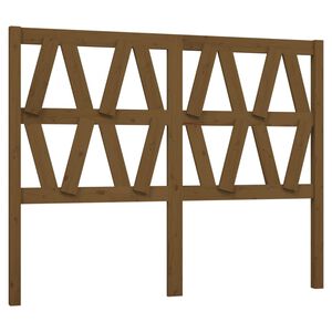 vidaXL T&ecirc;te de lit Marron miel 126x4x100 cm Bois massif de pin
