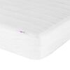 vidaXL Cadre de lit d'angle avec matelas 2 pcs Crème Velours