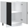 vidaXL Meuble de base de lavabo Lucca noir bois d'ing&eacute;nierie