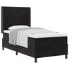 vidaXL Lit &agrave; ressorts avec matelas Noir 80 x 200 cm Velours