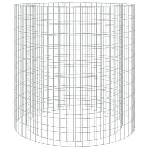 vidaXL Foyer en gabion &Oslash; 100 cm fer galvanis&eacute;