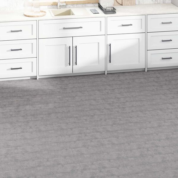 vidaXL Planches de sol 36 pcs Ciment marron 5,02 m&sup2; PVC