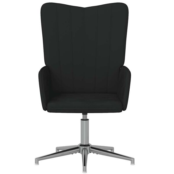 vidaXL Chaise de relaxation Noir Velours