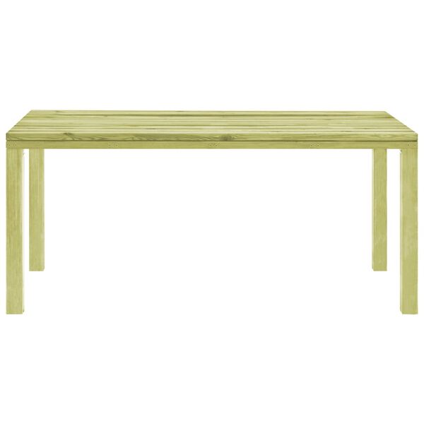 vidaXL Table &agrave; d&icirc;ner de jardin 170x75,5x77 cm Pin&egrave;de impr&eacute;gn&eacute;e