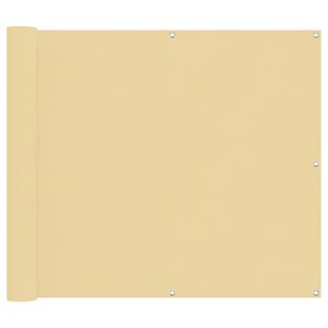 vidaXL &Eacute;cran de balcon Sable 100 x 400 cm Tissu Oxford