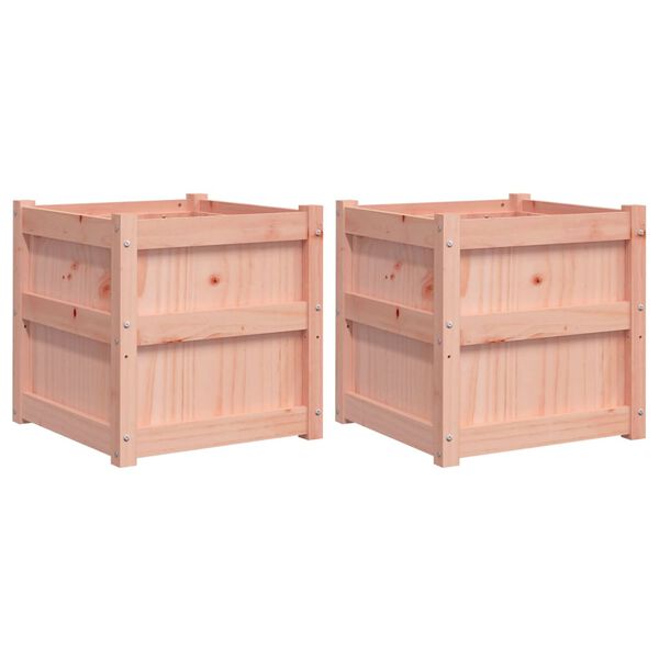 vidaXL Jardini&egrave;res 2 pcs bois massif douglas