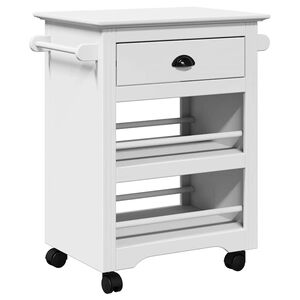 VidaXL Chariot de cuisine BODO blanc 67,5x45x80 cm