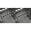 vidaXL Drain de douche linéaire 2 pcs 530 x 140 mm Acier inoxydable