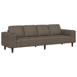 vidaXL Canap&eacute; de salon Gris fonc&eacute; 250 x 77 x 76 cm