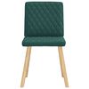 vidaXL Chaises à manger lot de 4 vert foncé tissu