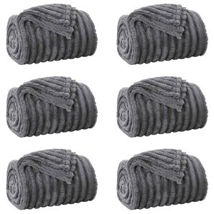vidaXL Couvertures &agrave; jeter 6 pc Gris fonc&eacute; 240 x 220 cm 8.76 kg