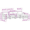 vidaXL Salon de jardin 5 pcs avec coussins blanc bois massif de pin