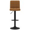 vidaXL Tabourets de bar lot de 2 marron velours