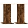 vidaXL Supports pour plantes 2 pcs ch&ecirc;ne fum&eacute; bois d'ing&eacute;nierie