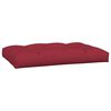 vidaXL Coussins de palette lot de 2 rouge bordeaux tissu