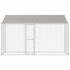 vidaXL Cage pour chien Argent 400 x 200 x 256 cm Acier galvanisé