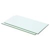 vidaXL Panneaux d'&eacute;tag&egrave;re 2 pcs Verre Transparent 50 x 20 cm