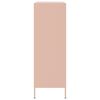 vidaXL Buffet haut rose 68x39x113 cm acier