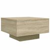 vidaXL Table basse ch&ecirc;ne sonoma 55x55x31 cm bois d'ing&eacute;nierie