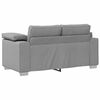 vidaXL Canap&eacute; 3 pcs Gris nuage Tissu en lin m&eacute;lang&eacute;