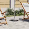 vidaXL Socle de parasol Granite 30 kg Rond Gris