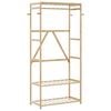 vidaXL Porte-v&ecirc;tement avec &eacute;tag&egrave;res 80x40x175 cm bambou