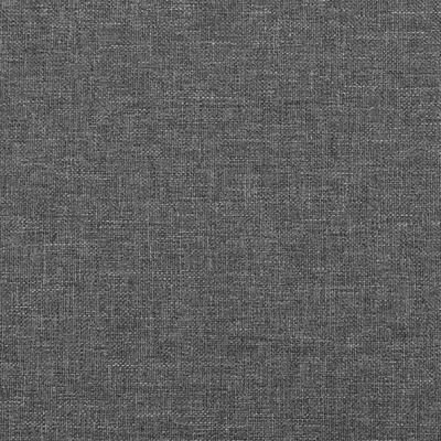 vidaXL Tête de lit avec oreilles Gris foncé 183x23x78/88 cm Tissu