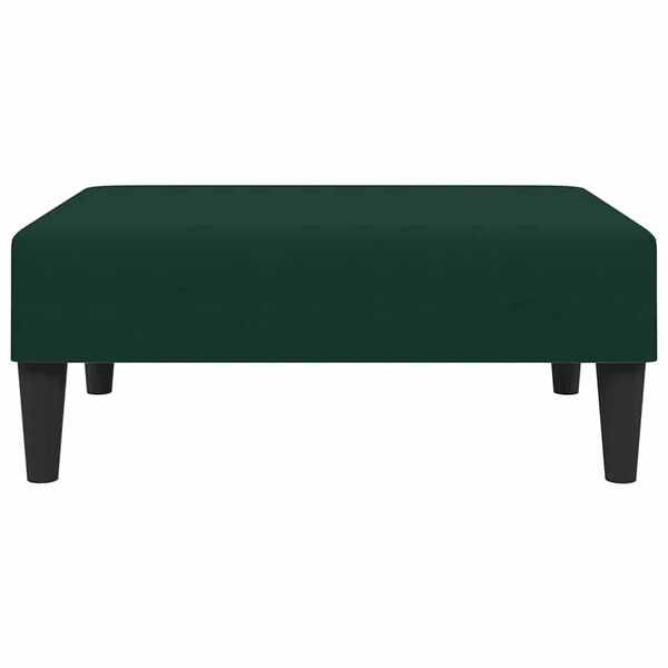 vidaXL Repose-pied vert foncé 77x55x31 cm velours