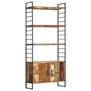 vidaXL Biblioth&egrave;que 4 niveaux 80x30x180 cm Bois solide de r&eacute;cup&eacute;ration