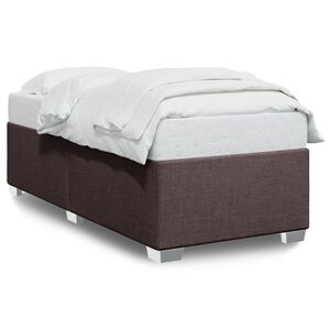 vidaXL Cadre de lit sans matelas marron fonc&eacute; 80x200 cm tissu