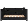 vidaXL Lit pour chien Noir 65,5x50,5x28 cm Bois de pin solide