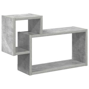 vidaXL &Eacute;tag&egrave;re Murale Montage mural Gris 55 x 15 x 35 cm