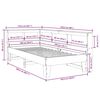 vidaXL Lit biblioth&egrave;que sans matelas cire marron 100x200 cm pin massif